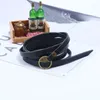 Bracelet Vintage Style Bohème Bijoux Multicouche Wrap Bracelet En Cuir Véritable Pour Hommes Et Femmes Gaufrage Lettre Bracelets