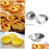 Pişirme Kalıplar Yumurta Tart Kalıplar Tiny Pie Tartlets Tatlı Kalıp Alüminyum Tavan Tin Puto Fincan Bakeware Kek Kurabiye Yuvarlak Rezuar Homefavavor DHSK9