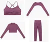 Conjuntos ativos 2/3 pçs conjunto de ginásio feminino lycra esporte roupa para mulher roupas esportivas yoga wear activewear treino das mulheres pilates roupas