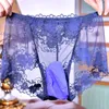 Underpants Large Size Sexy Men Sissy Lace Ice Silk Panties Penis Sheath Cock Pouch Gay Wear Briefs Erotic Underwear