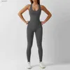 Aktive Sets Neue einteilige nahtlose Yoga-Anzug Tanz Bauch Straffung Fitness Workout Set Stretch Body Gym Kleidung Push-Up SportbekleidungL231014