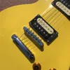 Guitare électrique Standard, couleur jaune citron, incrustation d'ormeau argenté, micros zèbre, livraison gratuite