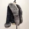 Women's Fur Faux Wholesale Women Short Real Natural Mink Coat Fluffy Sliver Jacket 231013