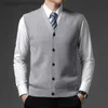 Men's Vests Level 4 er Anti-pilling Top Grade Pleuche New Winter V Neck Woolen Fashion Brand Knit Cardigan Casual Sweater Vest SleevelessL231014