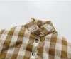 Piumino invernale stile coreano unisex cappotti scozzesi per bambini addensare caldo capispalla imbottito in cotone per bambini 231013