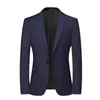 Ternos masculinos Blazers Boutique Moda Masculina Negócios Cultivar a Moralidade Lazer Cor Pura Casamento de Cavalheiro Presidido Sobre Trabalho Blazer 231013