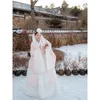 Ethnic Clothing Chuxiao Charakterystyka Koreańczyka różowy garnitur Hanbok Yanji Travel Po Haftowana spódnica