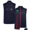 Motorcycle Apparel 2023 F1 Racing Zipper Vest Jacket New Forma 1 Team Sleeveless Jackets Same Fans Plus Size Casual Sweatshirt Tops Je Dh82K