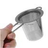 Coffee Tea Tools Reusable Mesh Tool Infuser Stainless Steel Strainer Loose Leaf Teapot Spice Filter With Lid Cups Kitchen Accessor Dhltk