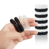 Wedding Hair Jewelry 20/40/80PCS Hair Ties Black Elastic Plastic Hair Band Rubber Telephone Cord Scrunchies Hair Accessories Headwear for Girl Women 231013