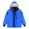 Winter Herren Daunenparkas Oberbekleidung Wolf Fell Kapuzenjacke Mantel Reißverschluss Oberbekleidung Mäntel Top Weste Kieng