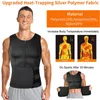 Bel karın şekillendirici erkek neopren sauna fermuar eğitmeni korse yelek göbek düzeltici sıkıştırma gövde gömlek zayıflama kemeri faja shapewear 231013