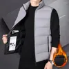 Gilet da uomo 2023 Uomini di marca di moda Giù Cappotti Autunno Inverno Casual senza maniche Gilet leggero per uomo Plus Size 5XL L147