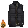 Mens Vests Mens Winter Jackets Sleeveless Vest Thick Fleece Warm Waistcoat Male Plush Casual Windproof Big Size Plus 8XL Large 231013