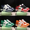 Nieuwe hardloopschoenen virgils 30MM lage tops out of office lederen designer sneakers wit zwart koningsblauw aluminium ijzergrijs outdoor heren dames sporttrainers