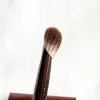 Maquillage de sablier - Bristles naturels à joug plate-ci brosse cosmétique pour poudre bronzante blusher