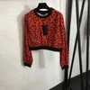 Luipaardprint Shirt Overrok Dames Rits Elastisch Getailleerde Halve Rokken Modeontwerper Pullover Blouse
