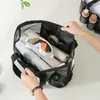 Storage Bags Hollow Out Mesh Cosmetics Bag Travel Beach Sack Nylon Simple Bathroom Toiletry Personal Belongings Organize Pouch Items
