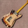 Relic Electric Guitar, SRV Style, Alder Body with Maple Neck, Custom Electric Guitar, Free Shipping 00