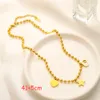 Designer di marca di lusso Pendenti Collane Moda Donna Placcato oro 18 carati Acciaio inossidabile Cuore Accessori stella Collana con ciondolo lettera Collana girocollo Gioielli semplici