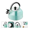 Water Bottles 3L Whistling Tea Kettle Flat Bottom Kettle Stainless Steel Tea Kettle Whistling Teapot for ALL Stovetops Gas Kettles boil water 231013