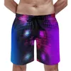 Shorts masculinos Golden Disco Ball Board Metallic Glitter Sparkles Calças de praia confortáveis Trenky Plus Size Men