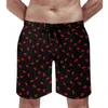 Męskie szorty kolorowe usta desek nowoczesny druk sztuki nadruk swobodne krótkie spodnie man design sport Szybkie suszenie pływanie
