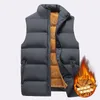 Gilets pour hommes Plus velours chaud hiver gilet vestes sans manches manteau de fourrure mode grande taille 8xl mâle gilet polaire hommes