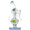 recycler thick Glass Water Bongs Smoking pipe Heady Dab Bong Water Pipes Colored Perc 14mm joint Girl Glass Water Smoking Girly Bongs