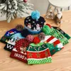 Hat Autumn and Winter Designers Christmas LED -lampor Herr- och kvinnors stickade hattpar Par Party Carnival Wool Ball Christmas Hat Wool Hat grossist