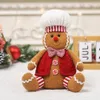 Decorazioni natalizie 1 pz Gingerbread Man Doll Peluche Gamba Bambole Albero di Natale Ornamenti Anno Regalo per bambini 2023 Decorazione 231013