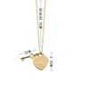 Heart and Key Designer Pendant Necklaces - Gold Silver and Rose Options for Women's Wedding and Christmas Gifts