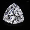 Losse edelstenen onverwarmde 9,60 Cts natuurlijke edelsteen gedolven Sri-Lanka witte saffier 12x12mm Triangle Cut VVS Gem