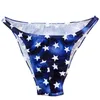 New Sexy Underwear Mens Low Waist Briefs Lycra Star Stripes Bikini Male Gay Underpants for Men Briefs Thongs H1214269n