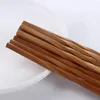 Chopsticks japansk stil kinesisk icke-halk återanvändbar naturlig färgglada flatvaror gabelkök köksredskap