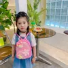 Backpacks INS Children's School Bags 2023 PU Sequin Bow Korean Version Fashion Leisure Travel Girl Accessories Pearl Childrens 231013