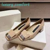 SR1 ballerina shoes designer Women Flat Square Toe Loafer 100% real leather Dress Shoes leather pumps luxury cap toe size 35-43 loafer low heel slingback Summer Slides