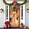 Julekorationer Santa Claus Snowman Banner Merry Decoration for Home Xmas Gifts Door Decor Navidad Happy Year 2024 231013
