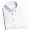 Koszulki męskie sukienki plus rozmiar 8xl 7xl Men Men Koszula biznesowa Hydrofobowy materiał z długim rękawem Wodoodporne wodoodporne Bambus Fibre Social Slim