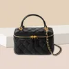 Bolsa Golden Ball Lingge Chain Real Leather Boca Red New Mini Square Women's 80% off outlets slae