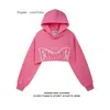 Jayihome detachable hem two hooded sweater women China-Chic American fashion brand loose short hoodie coat