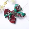 Accessoires de cheveux Clips de noël pour enfants, épingles à cheveux pour bébés filles mignonnes, Barrettes à nœud papillon faites à la main