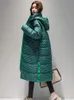 Women's Down Parkas KBAT 2023 Winter Warm Parka Plaid Long Sonw Coat Fashion Thicken Hooded Puffer Jacket Female Windproof Outwear 231013