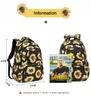 Zaini Sunflower School s For Children Girls Borsa per libri primaria Borsa per il pranzo impermeabile Zaino regalo 231013