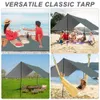 Tents and Shelters Waterproof Camping Tarp Sunshade UV Protection Lightweight Outdoor Adventure Hiking Camping Backpacking Picnic Tent Tarp 231013