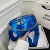 Waist Bag Sling Pack Bright PU Leather Stone Pattern Fanny Casual Chains Fashion Elegant Travel Saddle Bag 231013