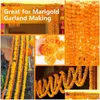 Dekoratif Çiçek Çelenkleri 3.9inch Marigold Ölü Çiçek Yapay Günü 200pcs Çelenk için Sahte Kafa Damla Teslimat Evi G dhkxe