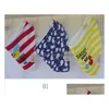 Bibs Burp Cloths 3 pièces/ensemble mignon Momscare enfants infantile nouveau-né bébé Bandana bavoirs serviette salive rot chiffons coton dessin animé Animal Trianga Dhhz5