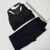 Women's Tracksuits Woman Sports Underwear Designer Yoga Sets Black Two Pieces Female Full Length Trouser Suits 2023 Pants Sex250T