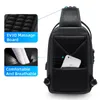 Midjepåsar Fenruien Mens Bag axel Multifunktion Antitit Vattentät Male Crossbody Casual Short Trip Chest Pack USB Laddning 231013